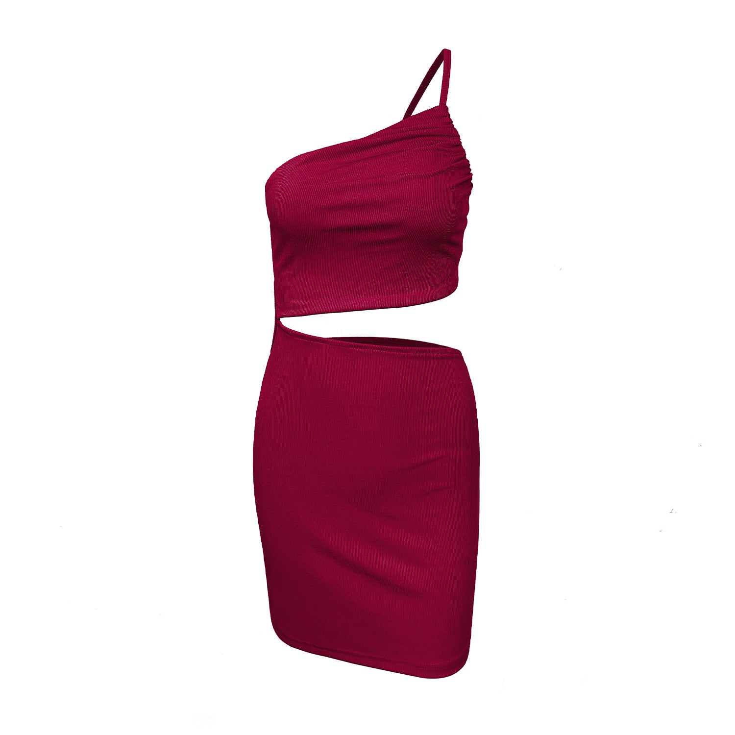 Niche Épaule Cordon De Serrage Robe Femmes