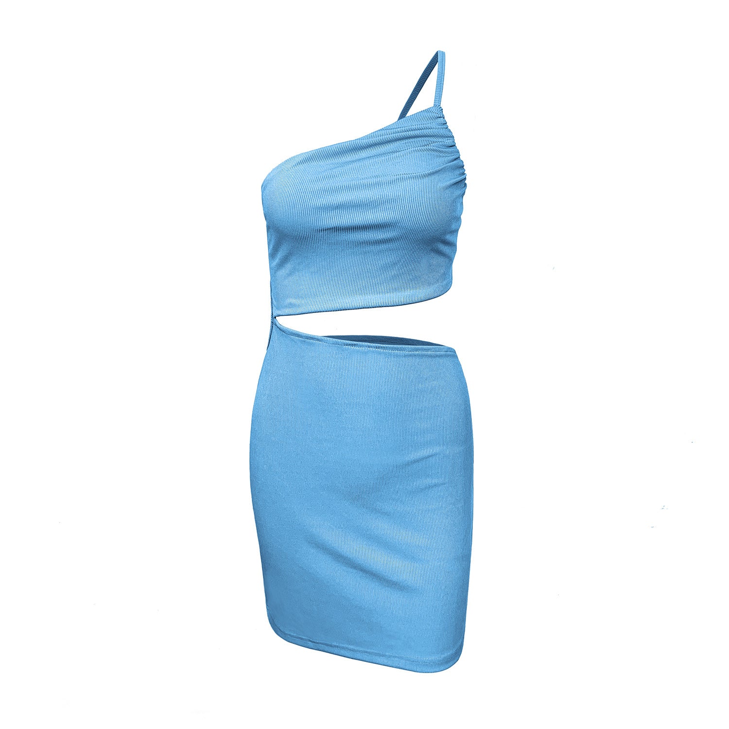 Niche Épaule Cordon De Serrage Robe Femmes